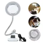 Desk Table Lamps Magnifier 8X Ring Beauty Nail Lamp USB Reading Desk Night Light