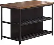 Kitchen Island Freestanding Open Kitchen Island Table Movable Cooking Table Household Storage Rack Mobile Kitchen Storage Islands