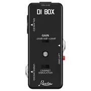 DI BOX LEF-331 Micro-DI with Cab Sim and Gain Guitar Effect Pedal True Bypass Black