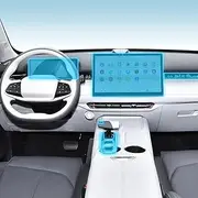 Kaecad Car Interior Film Dashboard Piano Board Shift Center Console Anti-Scratch Transparent TPU Protection Film Accessories，For Changan UNI-Z 2024-2025 (GPS navigation film)