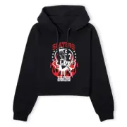Buffy The Vampire Slayer Slayers Club 97 Women's Cropped Hoodie - Black