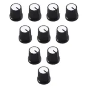 10Pcs 6mm Shaft Hole Knob for Speaker Effect Pedal Amplifier Potentiometer Knob