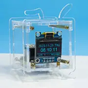0.96 Inch ESP8266 Mini Weather Forecast Clock OLED Display Electronic Clock Diy Kit Support 2.4G Wifi Network With Case