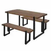 Wooden Dining Sets 1XTable+2X