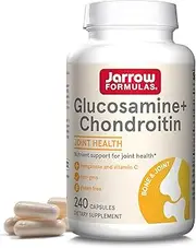 Jarrow Formulas Glucosamine and Chondroitin, Supports Joint Health, 240 Caps