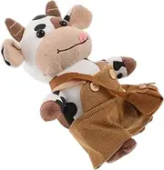 SOESFOUFU Stuffed Cow Plush Charming Cartoon Cow Ornament for Car Decoration Cute Plush Animal Doll for Rvs Whimsical Shape Enhances Travel Experience