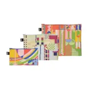 LOQI Frank Lloyd Wright Recycled Zip Pockets 3pcs Set