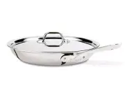 NEW ALL-CLAD STAINLESS STEEL D3 12” COVERED FRY PAN Fry Sauté Skillet