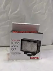 Sunpak LED 96 video light Model VL-LED-96 Black - Brand New