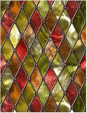 BESPORTBLE 1pc Cellophane Rainbow Window Film Stained Glass Window Film Static Window Film Static Cling Window Privacy Film for Glass Windows Frosted Curtain Stickers 3D PVC