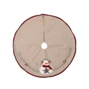Christmas Decorations Apron Christmas Tree Skirt Embroidery Christmas Tree Skirt