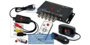 Plug-N-Play Quad Video Switch Multi-Viewer With USB DVR Video Adapter For PC Mac