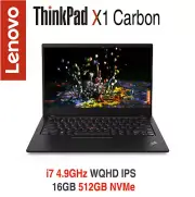 ThinkPad X1 Carbon i7 4.9GHz WQHD IPS 16GB 512GB IR On-site+ADP Warranty