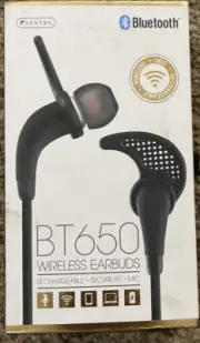 Sentry Bluetooth Wireless Rechargeable EarBuds w/Built In Microphone New In Box