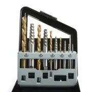 10-Piece Screw Extractor and Left-Hand Drill Bit Set