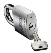 Abus TITALIUM KEY SAFETY PADLOCK 9.5x25mm Shackle, 50mm Body, Silver