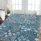 Teal Turquoise Blue Bedroom Floor Rug Soft Plush Warm Carpet Washable 160x230cm