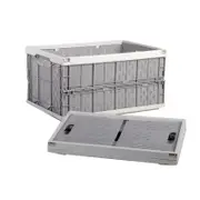 Household Car Foldable Heavy Duty Durable Plastic Storage Box Organizer Basket Water Bucket 29 BLUE