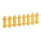 8pcs Miniature Garden Fence, 3.6 Inch Long Decorative Picket Fence, Yellow