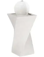 [Gardeon] Fountain Water Feature Garden LED Lights 85cm in Cream