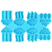 Resin Casting Molds Silicone Pendant Moulds Cloud Shaped DIY Earring Mould