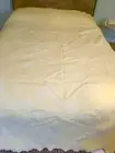 New MATELASSE Double BED COVERLET & 2 CASES Shams COLCHAS DOMINGOS yellow