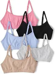 [The Children's Place] Girls' Cotton Bralette Adjustable Strap
