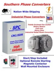 15 HP CNC Rotary Phase Converter-For Lathes, Mills and Metal Working Equipment
