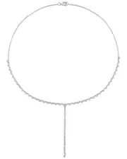 14K 0.80 ct. tw. Diamond Lariat Necklace
