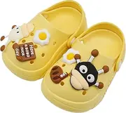 [icosylify] Toddler Shoes Clogs Slide Sandals for 0-8yrs Kids Unisex for Girls and Boys Garden Shoes Cartoon Slides Slip-Resistance Sandals Beach Pool Slippers