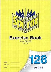 Spirax 110 A4 Exercise Book with 8MM Ruling (128 Pages)