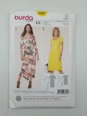 Burda Sewing Pattern 6640 Women's Dress Pattern Size US 10-20 EUR 36-46 NEW