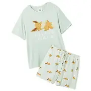 gelato pique Pokemon Sleep Cool Touch Print T-shirt & Shorts Set Eevee Japan New