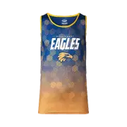 West Coast Eagles AFL PlayCorp Premium Training Singlet Sizes S-7XL! S22