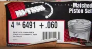 Hi-Tech 6491+.060 Set of 4 Pistons for 181 Chevy