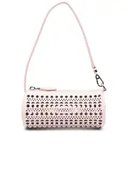 Alaïa Mini Tube Pattern Leather Shoulder Bag