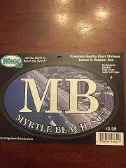 New Myrtle Beach South Carolina Vinyl Decal