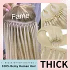 Micro Ring Loop Tip Hair Extensions Micro Beads Link Russian Remy Human Hair 24"