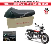 Royal Enfield "Interceptor 650" "Single Rider Seat With Green Cowl"