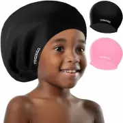 Extra Large Swim Cap Kids - Kids Swim Cap for Long Hair/Short Hair, Swim Cap for