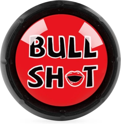 Bullsh*T Button BS Button for Official Desktop Sound Toy-Great Gag Gift Red-bull