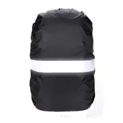 Black Outdoor Foldable Backpack WaterProof Rain Cover Rucksack Camping Travel Bag