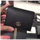 GUCCI 古馳 對折短夾 portacarte in pelle 黑色 牛皮零錢包 456126