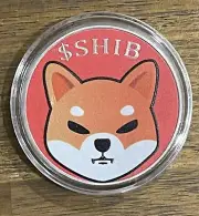 SHIBA INU CRYPTO Shib Red Silver Coin Poker Guard Golf Ball Marker New 2021