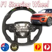 LED Shift Lights Carbon Fiber Steering Wheel Replacement For Land Rover Range Ro