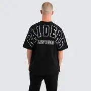 [Nena and Pasadena NFL] Las Vegas Raiders Surround Loopback Tee Jet Black