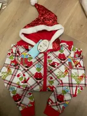 New Peter Alexander Xmas Grinch Long Sleeve Long Legs. Adult XS. RRP $139