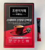 French Cafe Stevia Goat Milk Protein Coffee 100 Sticks, 1110g / Sugar Zero
