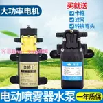 12V農用電動噴霧器水泵隔膜泵智能高壓自吸泵大功率打藥機馬達