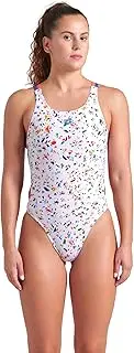 [arena] Women's Performance Confetti Swim Tech Multi Back One Piece Swimsuit